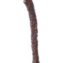 Spooktacular Creations Halloween Witch Vine-Patterned Broom Brown Cane, Witch Broomstick for Women Halloween Party Costume Accessories Stage Prop Kids and Adults, Photo Booth Accessory