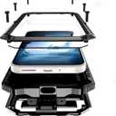 Lunivop for Google Pixel 10 Pro XL Case Metal Heavy Duty Phone Case para Built-in Screen Protection Full Body Protective Dust Proof Military - Grade Rugged (6.8 '' Black)