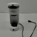 Mixpresso 2 in 1 Brewer Single Serve Coffee Maker for K Capsule and Ground Coffee, Single Cup Coffee Machine, Compact Size Mini Coffee Maker Quick Brew Technology 14oz White One Cup Coffee Brewer