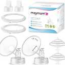 Maymom Pump Parts Compatible with Spectra S2 S1 9 Plus Breastpump, Flange (19mm) Valve Tubing Backflow Protector, Not Original Spectra Replacement Pump Parts S2 Accessories