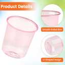 100 Pcs Pink Plastic Cups 12 Oz Disposable Stemless Wine Glasses Cocktail Pink Party Cups for Meeting, Wedding, Birthday, Valentines Party Supplies