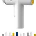 HOTO Cordless Hot Glue Gun with 40 Sticks, 30s Fast Preheating, 3000mAh, One-Hand Auto Dispensing, Dual Safe - Anti-Scald & Anti-Drip,Wireless/Wired Dual Use, Ideal for DIY/Kids Crafts & Home Repairs