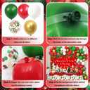 9 x 129Pcs There's Some Ho Ho Hos In This House Party Decorations Merry Christmas Balloon Arch Kit Includes Funny Xmas Banner, Xmas Themed Balloons and Tablecloths for Merry Friendsmas Party