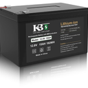 KBT 12.8V 15Ah Rechargeable Lithium-ion Replacement Battery with 12V Charger