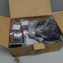 Brightown Jumbo C9 Christmas Lights Outdoor Decorations Lawn with Pathway Marker Stakes, 8 Feet LED Lights Covered Jumbo Multicolored Light Bulb for Holiday Outside Yard Garden Decor, 5 Lights (1 Pack)