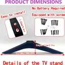 TV Stand for Hisense TV Legs, for Hisense 40" 43" 49" 50" 55" 65" TV Stand with Screws Set