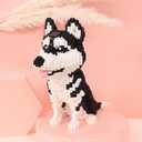 Building Blocks Mini Bricks Animal Pets, Dog Husky, Micro Bricks Dog Animal Building Toy Bricks Dog for Kids 10,11, 12, 13, 14, Teens or Adult, 1900 Pieces