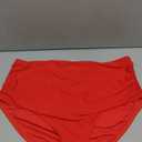 Tempt Me Women High Waisted Bikini Bottom Retro Ruched Swim Bottom Shirred Tankinis Brief, XXL