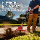 Cordless Tiller Cultivator 9-Inch Width 7-Inch Depth, Compatible with Milwaukee 18V, Battery Powered Garden Cultivator for Garden Flower beds, Tool Only-Battery & Charger not Included