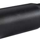 Black Exhaust tip - 2.5 Inch Inlet Bolt on Design- Black Coated Stainless Steel Car Muffler Tips 2.5" ID x 3"OD x 8.5"L