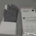 Moshi Digits Winter Gloves Touchscreen, Size S (22-23.5cm/ 8.6"-9.2"), Light Gray