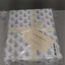 Laura Ashley - King Sheet Set, Crisp & Cool Cotton Percale Bedding with Deep Pockets, Lightweight for Year Round Comfort, Bed Sheets with Matching Pillowcases (Francesca Blue)