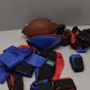 Flag Football Set, 14 Player Adjustable Flag Football Belts, 42 Flags, 8 Practice Cones, Size 3 Football, Pump and Bag, Perfect for Youth, Adults and Children to Capture The Flag