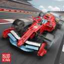 Mould King Racing Car Building Block Set, 1401 Pcs Detailed Super Car Model Kit, 1:8 Scale Sport Car Build and Display Home Decoration, Building Set for Adults