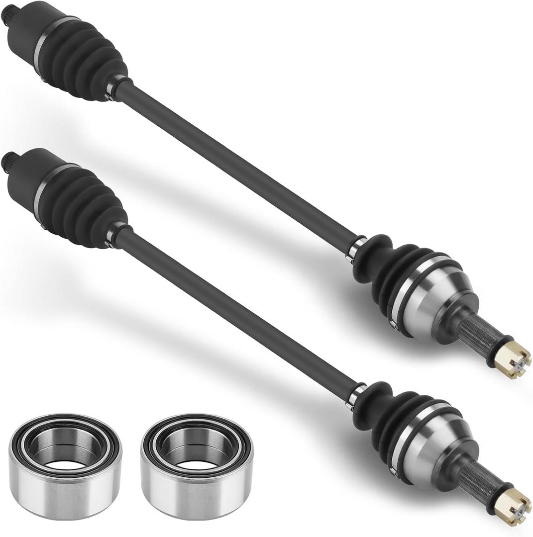 Front CV Axle & Wheel Bearing Combo Kit for Polaris RZR XP 1000/RZR XP 4 1000 2014-2022; 2 pair Front Left/Right Greased 4340 Chromoly Steel CV Axle Drive Shaft with Wheel Bearing Assembly for 1333420