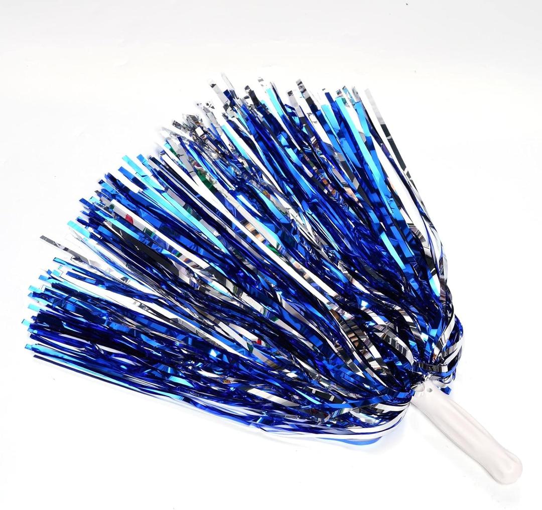 baotongle 12 PCS Cheerleading Squad Spirited Fun Poms Pompoms Cheer Costume Accessory for Party Dance Sports