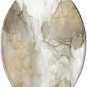 Elongated Toilet Seat Realistic liquid marble with gold Resin Toilet Seat with Quietly Close Quick Release Hinges Decorative Toilet Seat with Cover Easy to Clean and Install