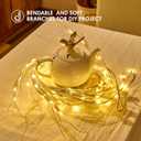 Birch Vine with Lights with Timer 6ft 72LED, Artificial Tree for Walls Birch Twig for Room Decor Mantle Fireplace Holiday Christmas Decorations Birch Branches - Battery Operated (White)