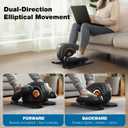 NEWBULIG Under Desk Elliptical Machine, Electric Seated Pedal Ellipse Leg Exerciser with Remote Control, 12 Adjustable Speeds, Forward & Reverse, Mini Ellipse Leg Trainer for Home & Office
