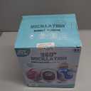 Halloween Bubble Machine, Bubbles Blower for Kids, Toddlers - 360 Rotation, 75 Adjustment, with LED Light - Bubble Toys Gifts for Boys, Girls, Outdoor, Birthday, Party (Black+Orange)