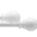 Kenney Decorative Rod Set 28-48 IN, White, Pack Of 1 