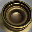 Akicon Kitchen Sink Brass Gold Finish Garbage Disposal Flange Stopper, One Size Disposal Rim, Fit 3-1/2 Inch Standard Sink Drain Hole