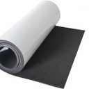 Sponge Neoprene Foam Sheet 12x81 Inch, 1/8 Thick, Adhesive Backing, Soundproofing & Weather Stripping for DIY Gaskets and Crafts (Black)