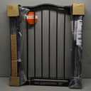 Regalo Safety 30-35 Extra Wide Baby Gate for Doorways & Bottom of Stairs, Pressure Mounted Walk-Through Gate for Babies, Toddlers & Pets, Bronze