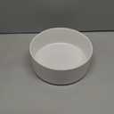 Non-Slip 8.2inch Ceramic Dog Food and Water Bowl for Large Breed Dogs, Pet Bowl for Replacement (Single Bowl, White)