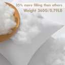 MIULEE Pillows Inserts, Pack of 4 12x20 Inch 100% Virgin Microfiber Filling Throw Pillows for Bed Couch Sofa