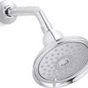 KOHLER 22167-CP Bancroft Three-Function Shower Head, Multifunction Showerhead with Three Sprays, 2.5 GPM, Polished Chrome