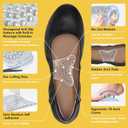 Arch Support Inserts Women, Customizable 3-Height System for Plantar Fasciitis, Non-Slip Invisible Bio-Gel, Butterfly Contour for Heels, Flats & Sandals (2 Pairs, High Arch)