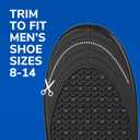Dr. Scholl's Work Insoles (Pack) // All-Day Shock Absorption and Reinforced Arch Support That Fits in Work Boots and More (for Men's 8-14, 1 Pair (Pack of 2) 2 Count