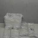 Set of 8 Clear Plastic Storage Bins, 4 Large and 4 Small Stackable Storage Containers for Pantry Organization and Kitchen Storage Bins,Home Edit and Cabinet Organizers