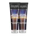 John Frieda Midnight Brunette Shampoo & Conditioner, Color Deepening Shampoo & Conditioner to Enhance and Refresh Brunette Tones, Cocoa and Primrose Oil-Infused 8.3 oz, Pack of 2