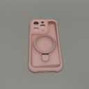 MOCCA Design for iPhone 16 Pro Case with Magnetic Invisible Stand [Full Camera Protection] [Compatible with Magsafe] Military Drop Shockproof Translucent Matte Phone Case Cover 6.3",Pink