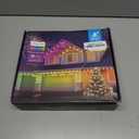 MUCCCUTE Permanent Outdoor Lights for Christmas 200ft RGB House Lights w/App & Remote Control Smart Rainbow LED IP67 Waterproof for Holidays New Year Roof Eaves Garden Dcor All Year Around