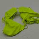 swimall Women's String Bikini Set Sexy Tie Side Two Piece Swimsuit Cute Triangle Halter Bathing Suit, L
