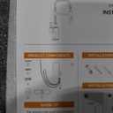 APPASO Square Kitchen Faucets with Pull Down Sprayer, 3 Modes SUS304 Stainless Steel Faucet for Kitchen Sink, Single Handle Kitchen Sink Faucet, Brushed Nickel