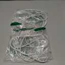 2 x White Curtain Wire Hanging Cord with Self-Adhesive Hook and Eyes for Net Curtain Rods (4 Meter)