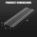 Utheer Stainless Steel Warming Rack for Nexgrill 720-0882A 720-0882 Gas Grill, 28.6" 7.2" Stainless Steel Upper Warming Rack Replacement for Nexgrill 5 Burner Grill