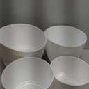 Plant Pots 10/9/8/7.5/7 Inch Self Watering Pots, Set of 5 Plastic Planters with Drainage Holes and Saucers,Plastic Flower Pots,Nursery Planting Pot for Indoor Out Door Plants(Pure White)