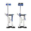 Drywall Stilts 15-23 Adjustable Lightweight Aluminum Tool Stilt with Knee Pads Protection for Painting Painter Taping,Silver
