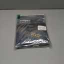 Eclipse Kendall Textured Blackout Thermal Rod Pocket Window Curtain, Insulating & Noise Reducing Curtains for Bedroom or Living Room (1 Panel), 63 in Long x 42 in Wide, Indigo