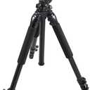 Bushnell Advanced Tripod for Binoculars, Spotting Scopes, and Cameras - Durable Aluminum Construction with Adjustable Legs and Center Column for Stability,Black
