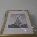 upsimples 8x12 Picture Frame Set of 5, Display Pictures 6x8 with Mat or 8 x 12 Without, Wall Gallery Photo Frames, Gold