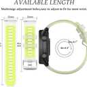 Watch Band Compatible with Garmin Forerunner 570 47mm | 22mm Width Soft Silicone Replacement Straps Wristbands Fit for Venu 4 45mm/Venu 3/Forerunner 265/255 Smartwatch for Women Men