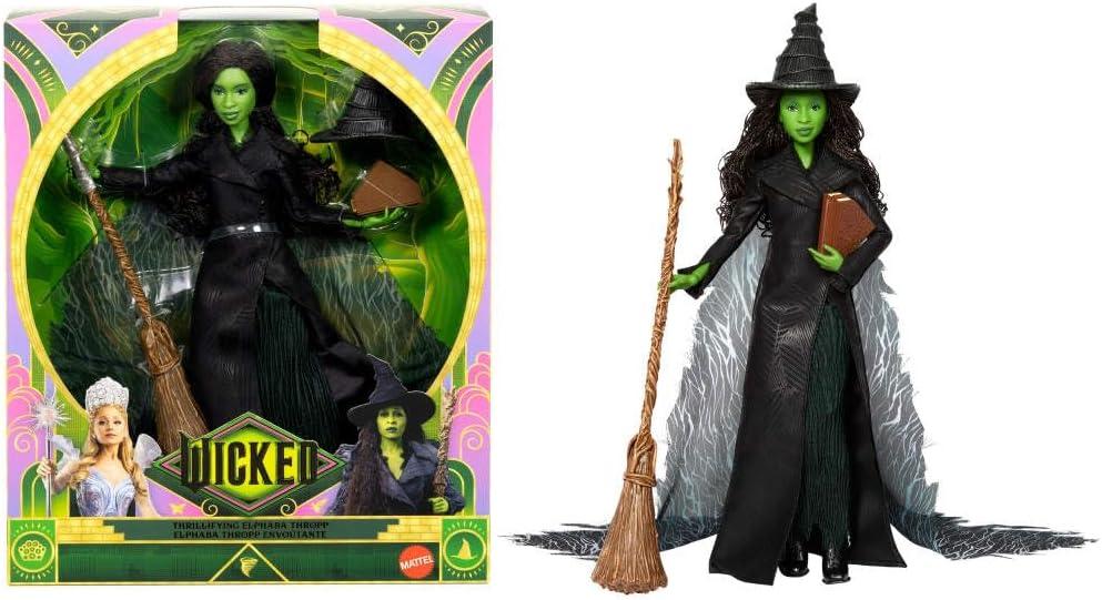 Mattel Universal Pictures' Wicked: for Good Deluxe Elphaba Fashion Doll with Removable Outfit & 4 Accessories, Inspired by The Movie
