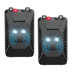 Ultrasonic Rodent Repellent, 2 Pack Plug-in Mouse Rat Pest Bat Squirrels Repellent for Car with Battery Powered Under Hood, Keep Mice Out of Cars Engines, Indoor, Garage, Storage Room-Black