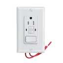 GFCI Switch Outlet Combo 15 Amp 120V, Tamper Resistant GFCI Outlet with Switch and Wall Plate, White, ETL Listed Safe Electrical Receptacle
